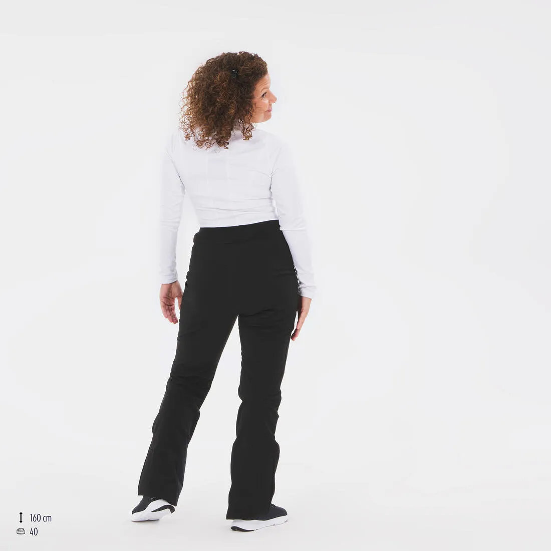 Women’s Warm and Fitted Ski Trousers 500 - Black