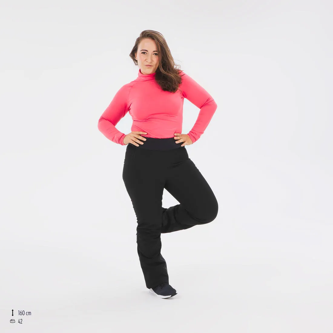Women’s Warm and Fitted Ski Trousers 500 - Black