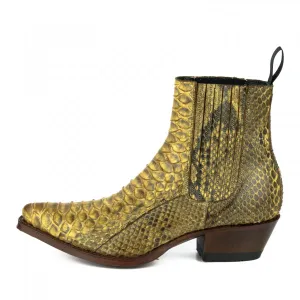 Yellow Urban and Exotic Handmade Women's Boots or Ankle Boots 2496