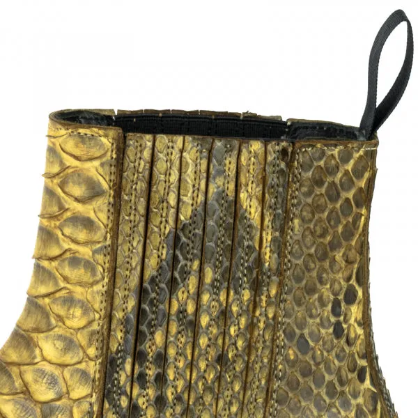 Yellow Urban and Exotic Handmade Women's Boots or Ankle Boots 2496
