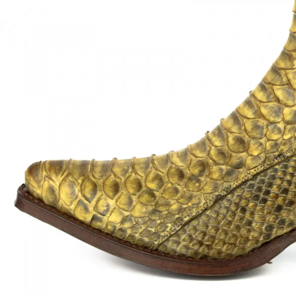 Yellow Urban and Exotic Handmade Women's Boots or Ankle Boots 2496