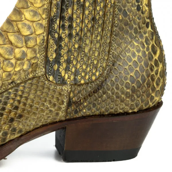 Yellow Urban and Exotic Handmade Women's Boots or Ankle Boots 2496