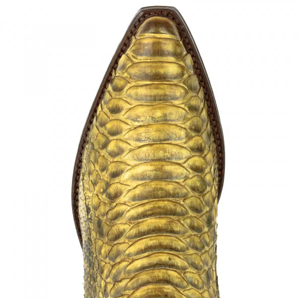 Yellow Urban and Exotic Handmade Women's Boots or Ankle Boots 2496