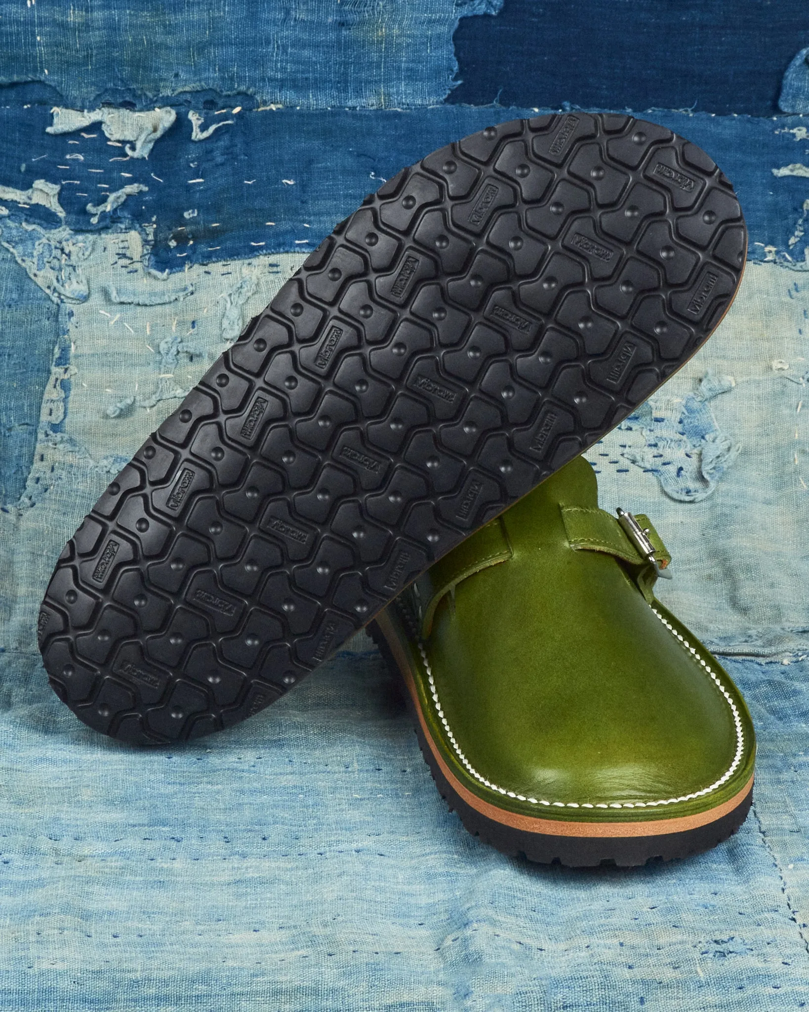 Zerrows Slit Sandal Green