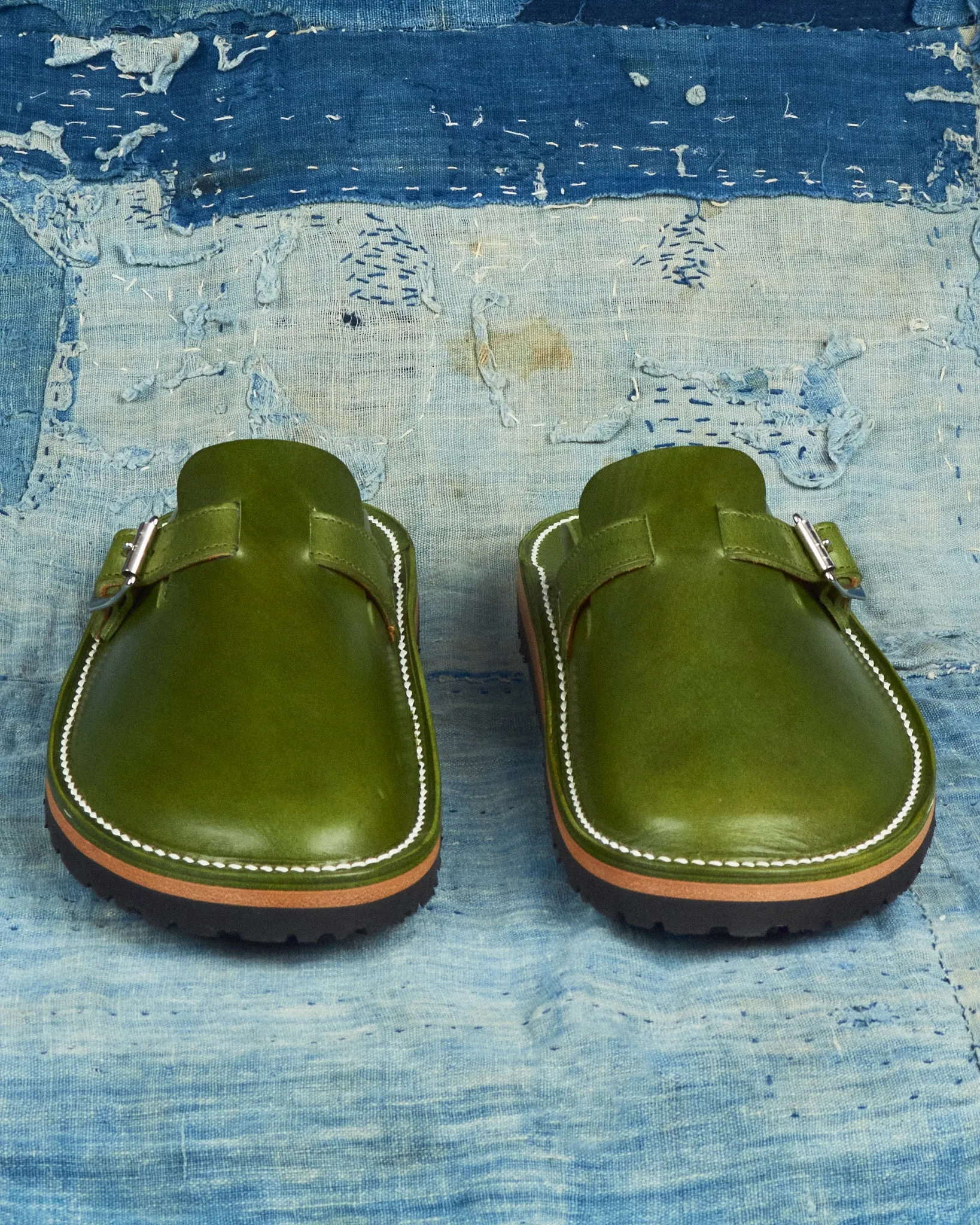 Zerrows Slit Sandal Green